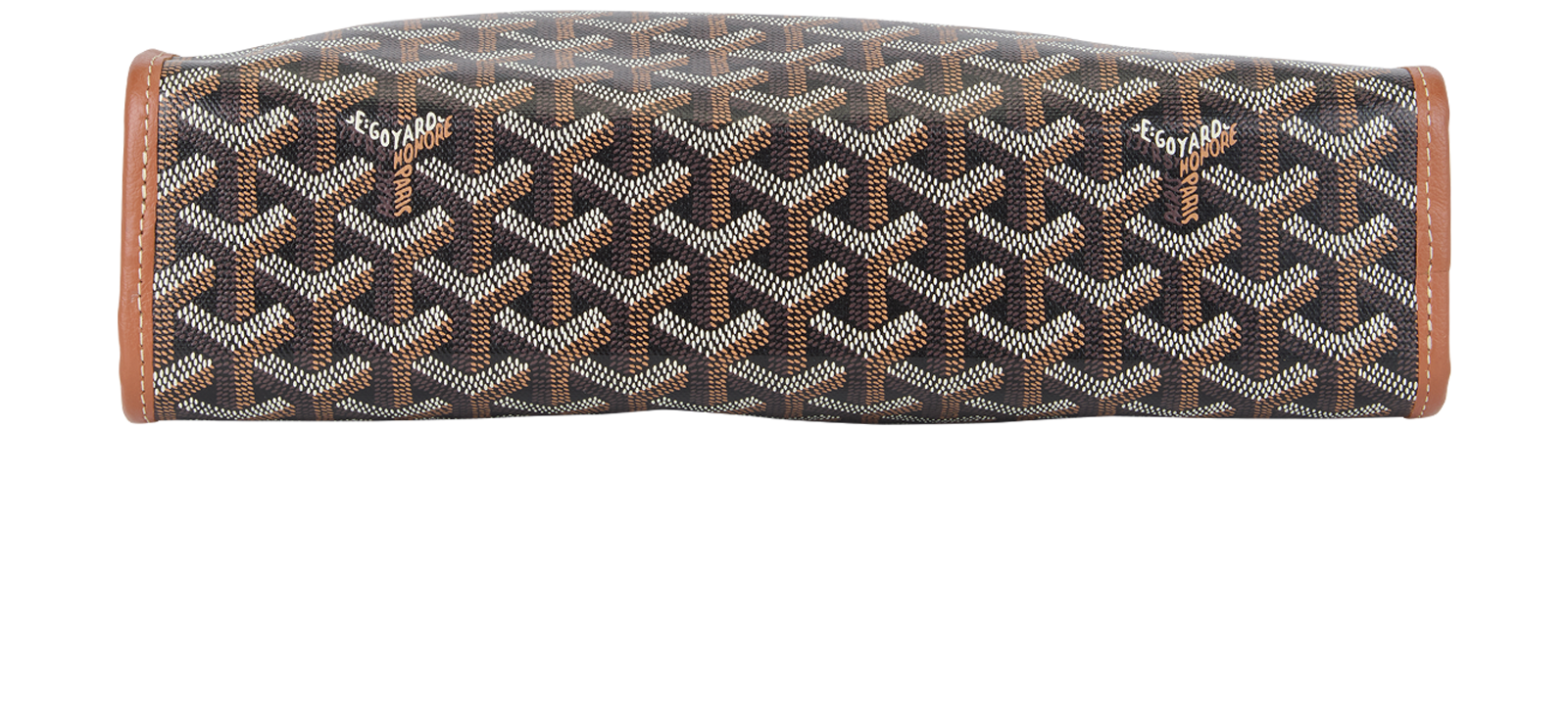 Goyard Jouvence GM Toiletry Bag, &pound;950, Accessories, Black/Brown, Canvas, Top view